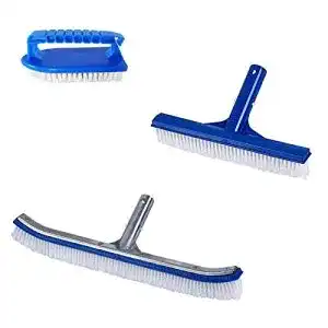 Poolbürsten Set von Well2Wellness für die Reinigung von Schwimmbecken