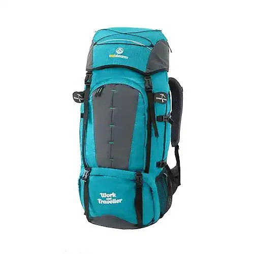 Backpacking Rucksack für Frauen Outdoor Reiserucksack mit 75+10 Litern