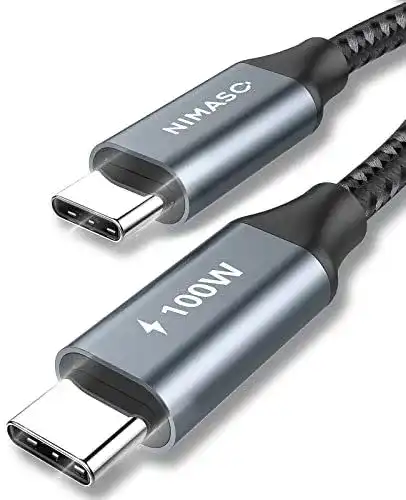 Nimaso USB C auf USB C Kabel 1M mit 100W Schnellladung