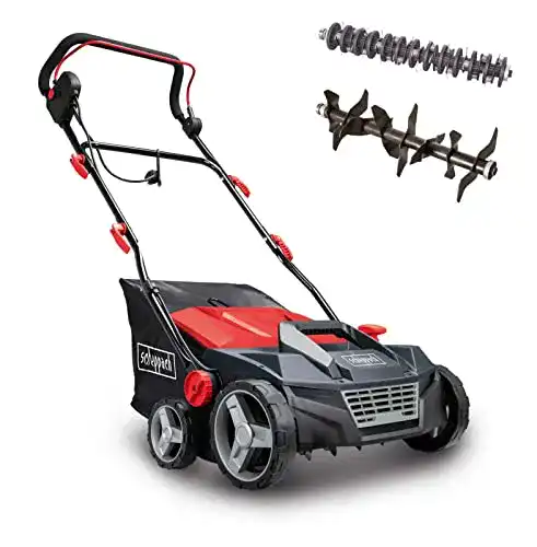 Scheppach Elektro Vertikutierer SC38 für Moosentfernung