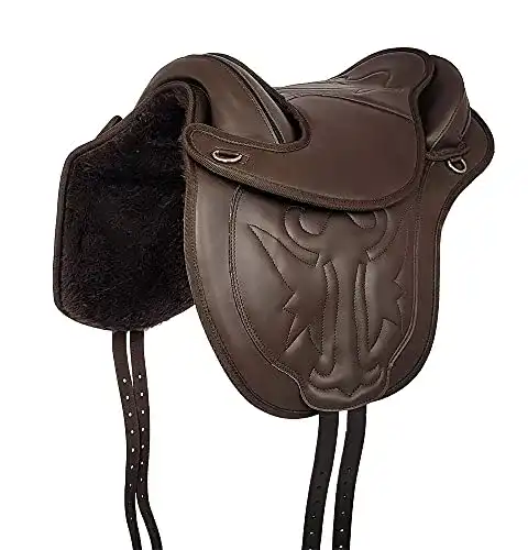 Wanderreitsattel A&M Reitsport Baumloser Sami Braun Kunstleder