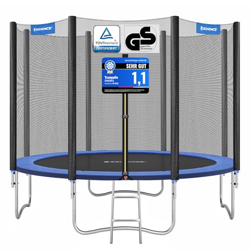 Gartentrampolin SONGMICS mit 366 cm Durchmesser für sicheres Springen