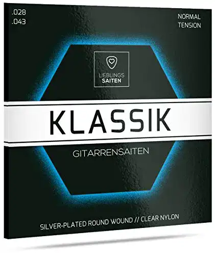 Gitarrensaiten für Konzertgitarre – Nylon-Saiten Set für Klassische Gitarren