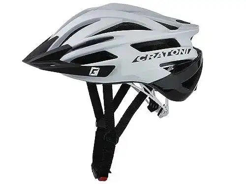 Cratoni Agravic Fahrradhelm in Weiß/Schwarz für S/M