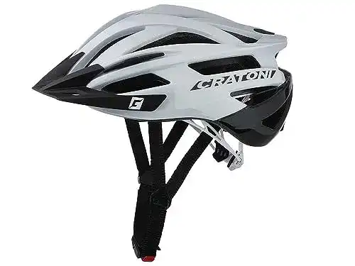 Cratoni Agravic Fahrradhelm in Weiß/Schwarz für S/M
