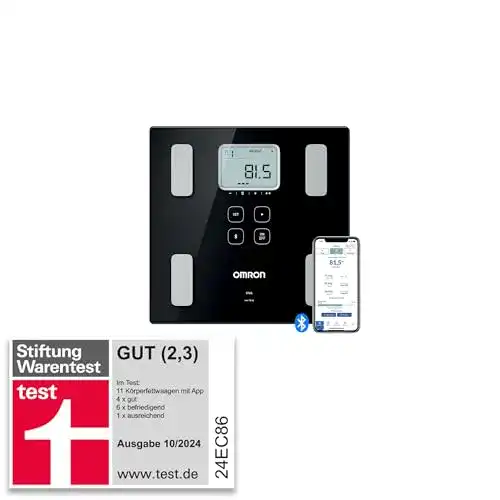 Körperfettwaage mit App von Omron VIVA für präzise Messungen