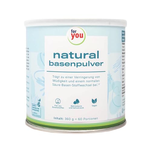 Basenpulver for you natural, Getränkepulver gegen Übersäuerung