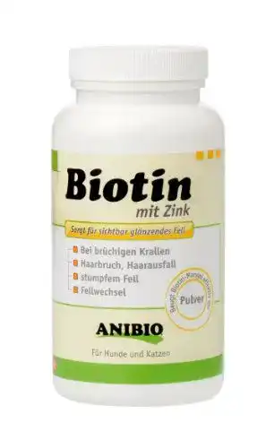 Biotin für Hunde Anibio – Ergänzungsfuttermittel für Hunde und Katzen