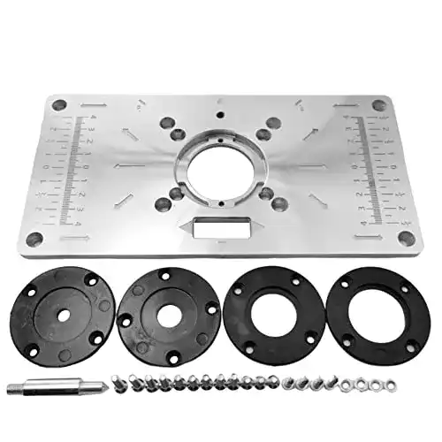 Einlegeplatte für Oberfräse von Opaltool Router Tischplatte aus Aluminium