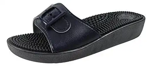 Massage Schuhe Olinde Damen Pantolette Badeschuh Größe 38 Blau