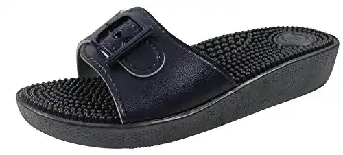Massage Schuhe Olinde Damen Pantolette Badeschuh Größe 38 Blau