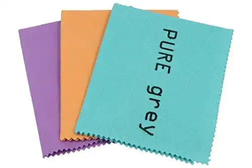 Silberputztuch Puregrey 3 Stück Poliertuch Set für Silberreinigung