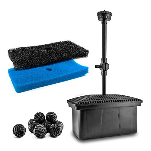 Clgarden Teichpumpe SP3BFB mit Unterwasserfilter und Fontänenset