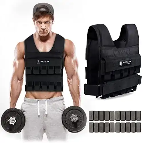 Gewichtsweste 5BILLION FITNESS Monstervest von 1 kg bis 20 kg