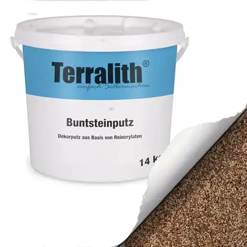 Buntsteinputz Terralith 15kg gelb-braun für Sockelputz