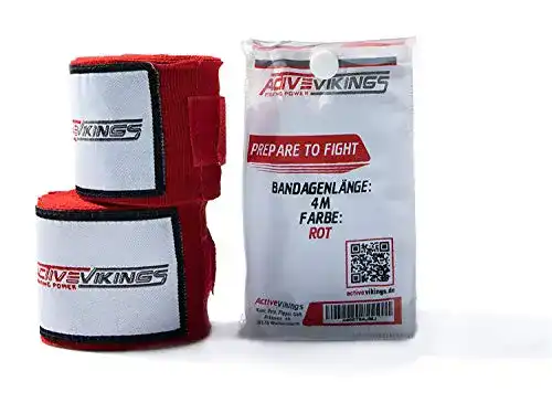 Boxbandagen ActiveVikings 4m mit Klettverschluss für Kampfsport