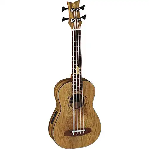 Bass-Ukulele Ortega Guitars elektro-akustisch Lizard Series mit Gigbag