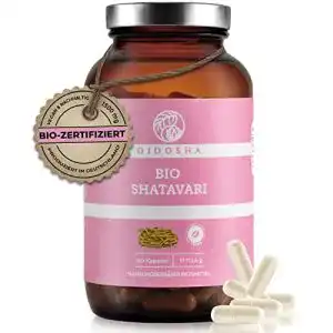 Shatavari Qidosha Bio Kapseln 1500 mg, 180 Stück im Glas