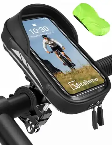 Wasserdichte Handyhalterung für Fahrrad und Motorrad bis 7 Zoll