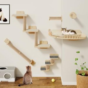 Katzenkletterwand Yitahome – Wandmontierte Katzenmöbel für Katzen