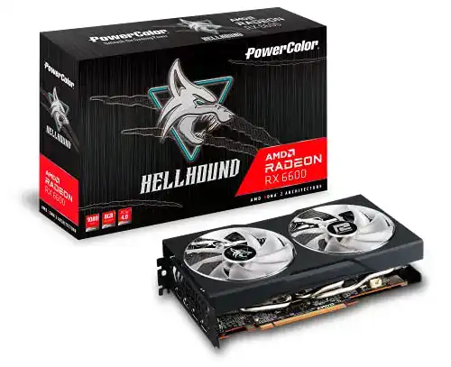 PowerColor Hellhound AMD Radeon RX 6600 8GB Grafikkarte