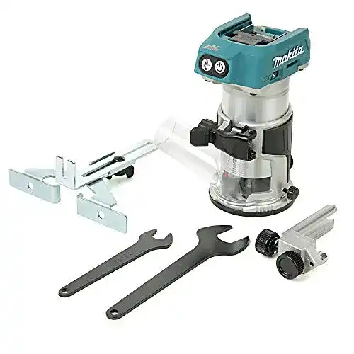 Einhandfräse Makita DRT50ZX4, 18 V, Blau – Fräserschneider für Präzisionsarbeiten