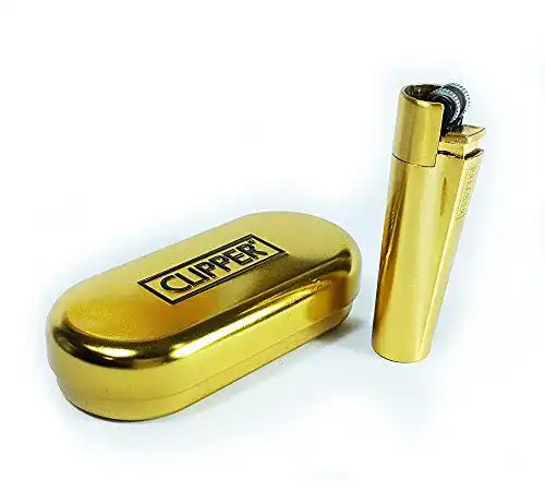 Clipper Feuerzeug Metal Flint Gold Edition