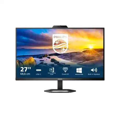 Philips 27E1N5600HE Monitor mit Webcam 27 Zoll QHD USB-C
