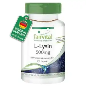 Lysin Fairvital 500mg Kapseln – Hochdosierte Aminosäure