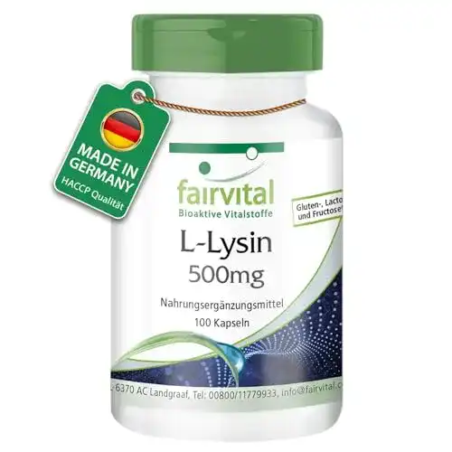Lysin Fairvital 500mg Kapseln – Hochdosierte Aminosäure