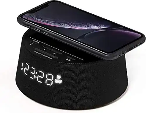 Philips Digitalwecker PR702/12 mit kabellosem Ladegerät und Weckfunktion