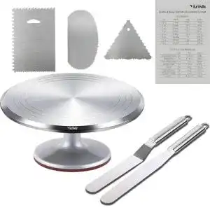 Tortendrehteller Yizish drehbare Tortenplatte aus Aluminiumlegierung