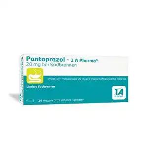 Pantoprazol 1A Pharma 20 mg – 14 magensaftresistente Tabletten gegen Sodbrennen