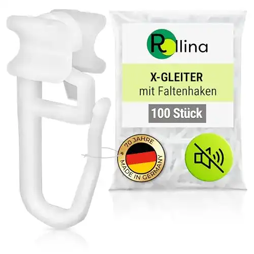 Gardinenröllchen Rollina X-Gleiter für 6mm Schienen