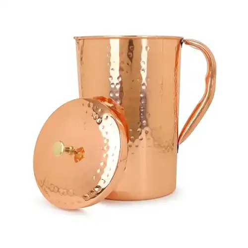 Kupferkrug Zap Impex 1600 ml mit Deckel für Wasser