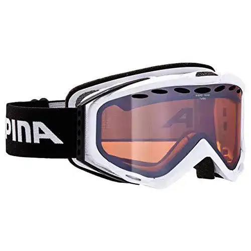 Alpina Turbo HM Skibrille White Hybrid Mirror für optimalen Sichtkomfort