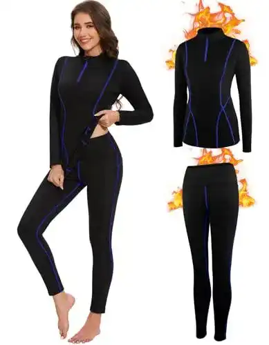 Thermounterwäsche Damen Set von SIMIYA für Ski und Freizeit