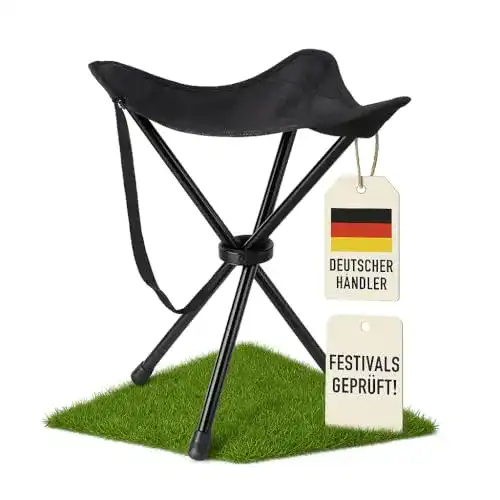 Faltbarer Dreibeinhocker für Camping und Outdoor, 550g leicht