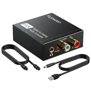 DA-Wandler Rybozen DAC Audio 192 kHz Adapter für SPDIF und Klinke