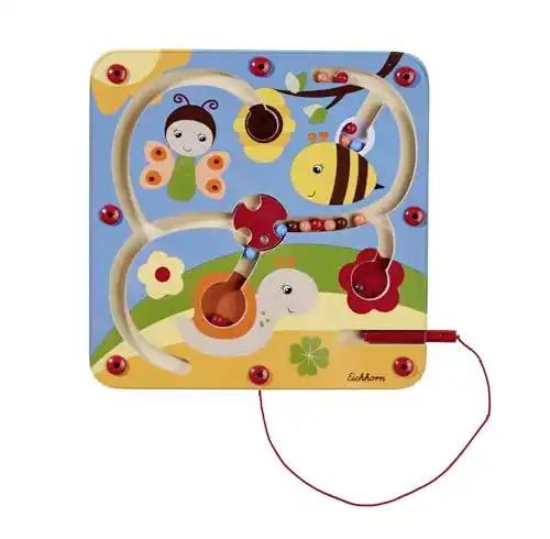 Eichhorn Holzspielzeug 100006844 – Magnetisches Schiebespiel
