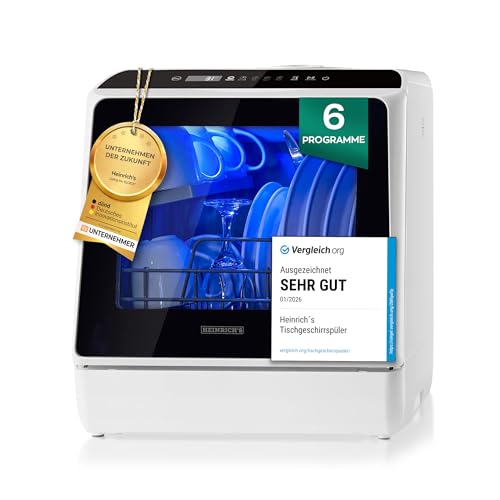 Tischgeschirrspüler Heinrichs tragbarer Mini Geschirrspüler
