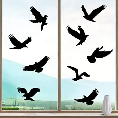 Vogelschutz-Aufkleber für Fenster – 9 Stück selbstklebend, 27-31 cm