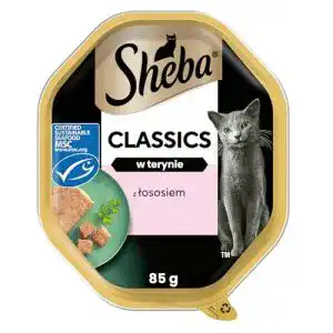 Sheba Katzennassfutter Classics in Pastete mit Lachs, 11 x 85g Schalen