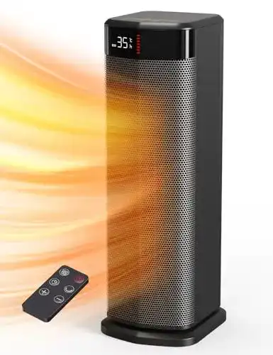 Energiesparender Heizlüfter Qexreed 2000W PTC mit 4 Modi und Thermostat