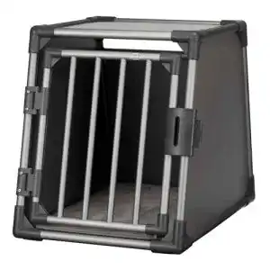 Hundebox Auto Trixie Hunde-Transportbox Aluminium Graphit, 48x56x61 cm