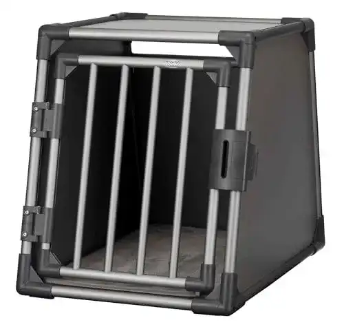 Hundebox Auto Trixie Hunde-Transportbox Aluminium Graphit, 48x56x61 cm
