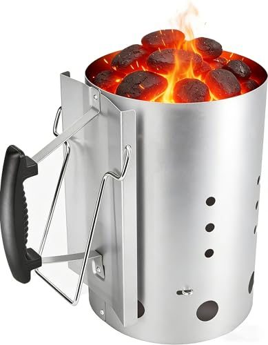 GFTIME XL Anzündkamin für Weber 7416 Holzkohlegrill Zubehör