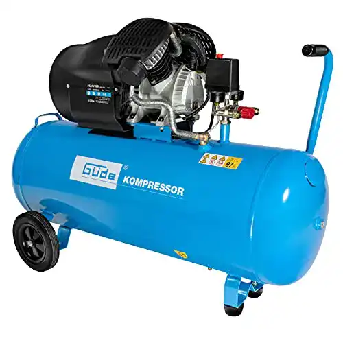 Güde 100l Kompressor 412/8/100 mit 2-Zylinder-V-Aggregat