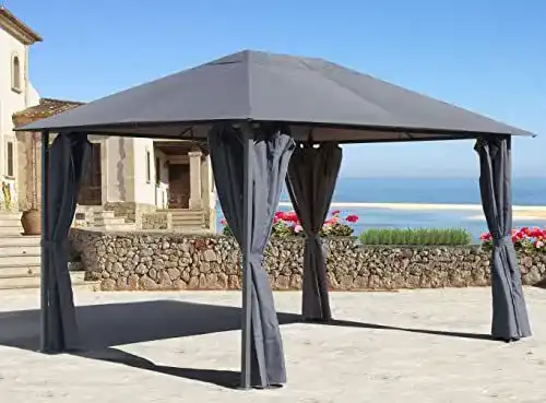 Pavillon Metall QUICK STAR Nizza 3x4m mit Seitenwänden