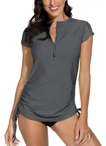 UV-Shirt Damen BesserBay Rash Guard Kurzarm mit UPF 50+ Schutz